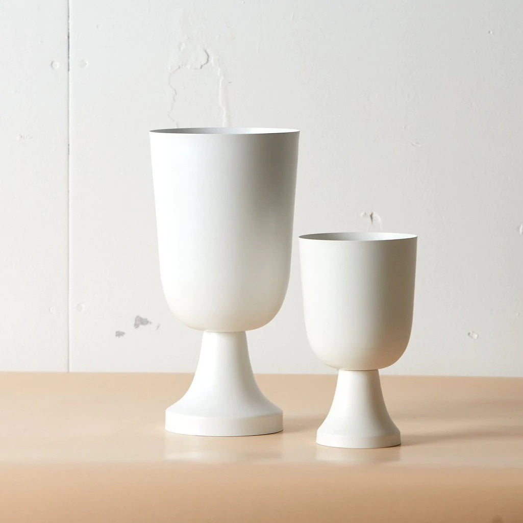 Urban Eden White Chalice Urn