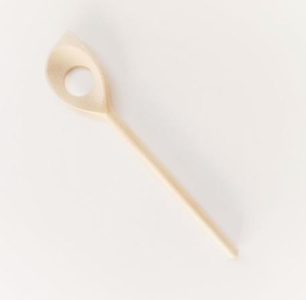 Wooden Pointed Spoon with Hole Rogers Distribution