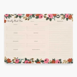 Rifle Paper Co Rosa Weekly Meal Planner
