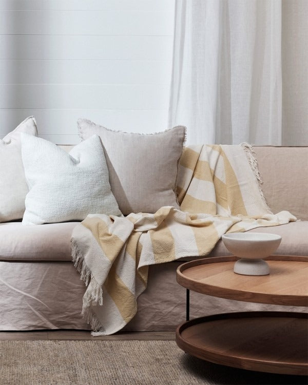 Baya Butter Cheltenham Cotton Throw