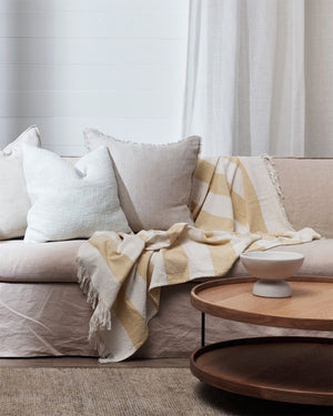 Baya Butter Cheltenham Cotton Throw