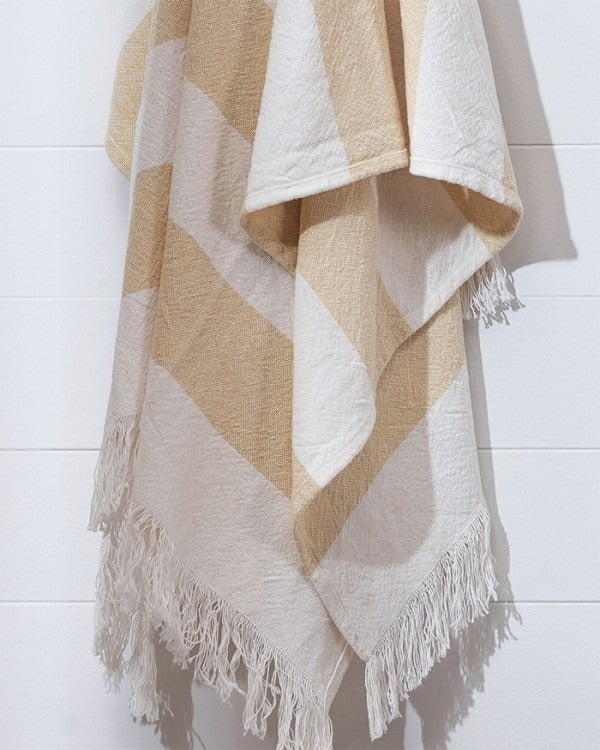 Baya Butter Cheltenham Cotton Throw