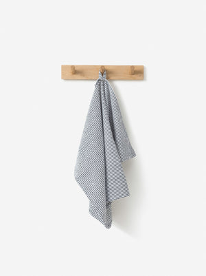 Stripe Cotton Tea Towel - Navy