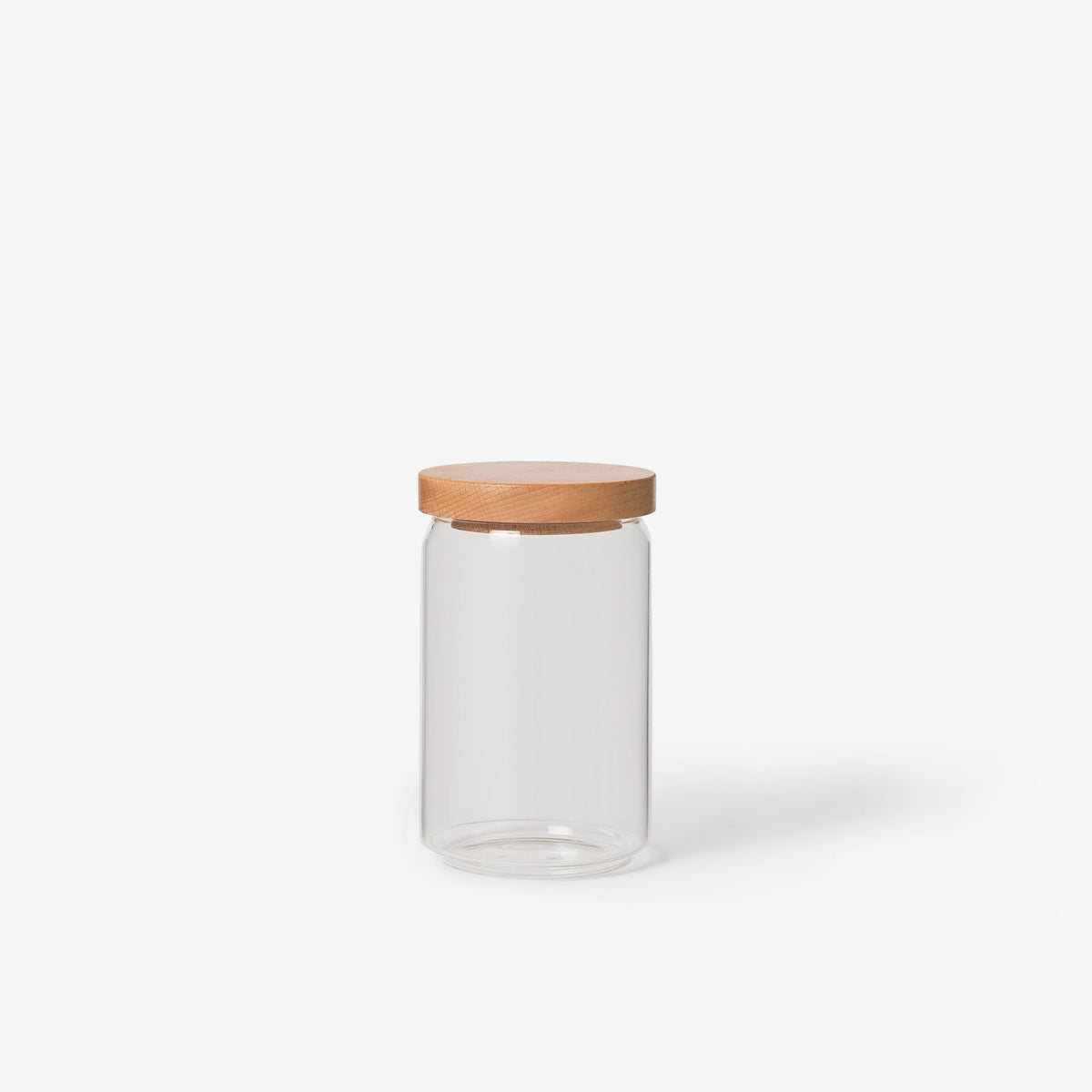 Glass Storage Jar w Wooden Lid