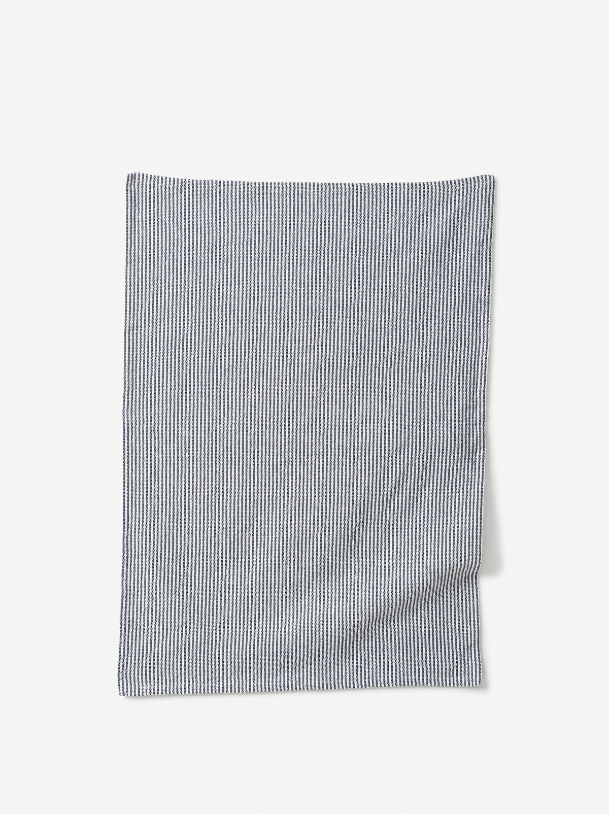 Stripe Cotton Tea Towel - Navy