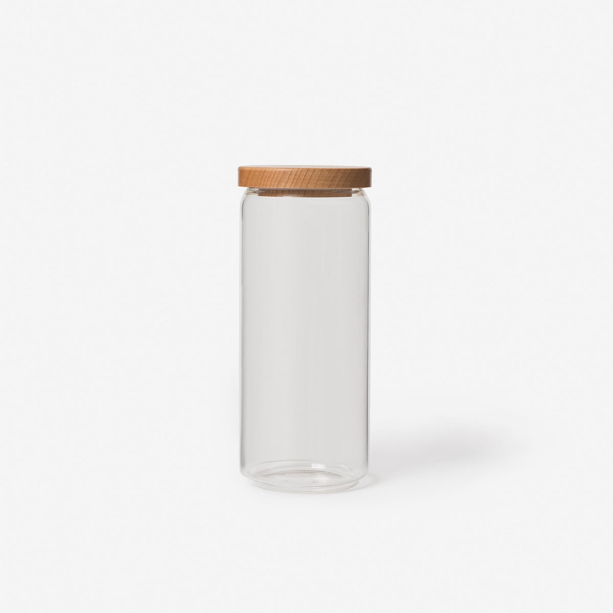 Glass Storage Jar w Wooden Lid
