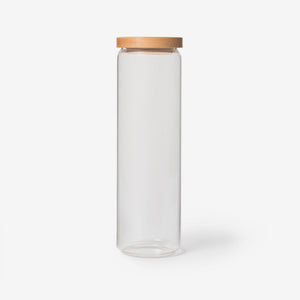 Glass Storage Jar w Wooden Lid
