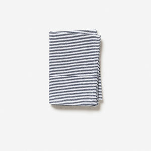 Citta Navy Stripe Washed Cotton Tea Towel