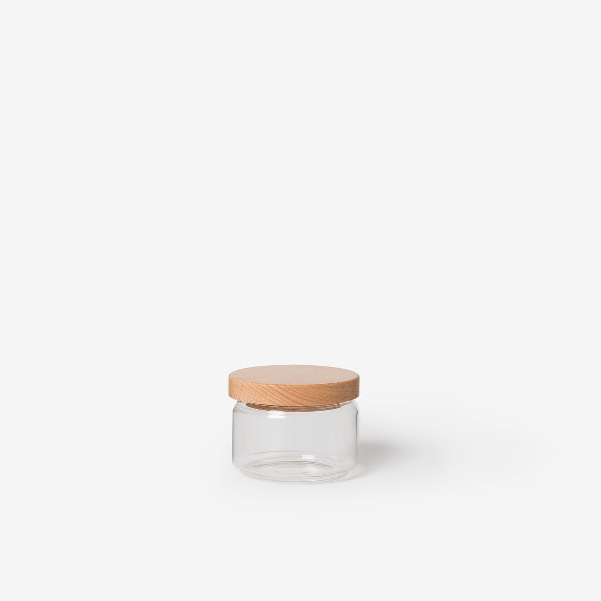 Glass Storage Jar w Wooden Lid