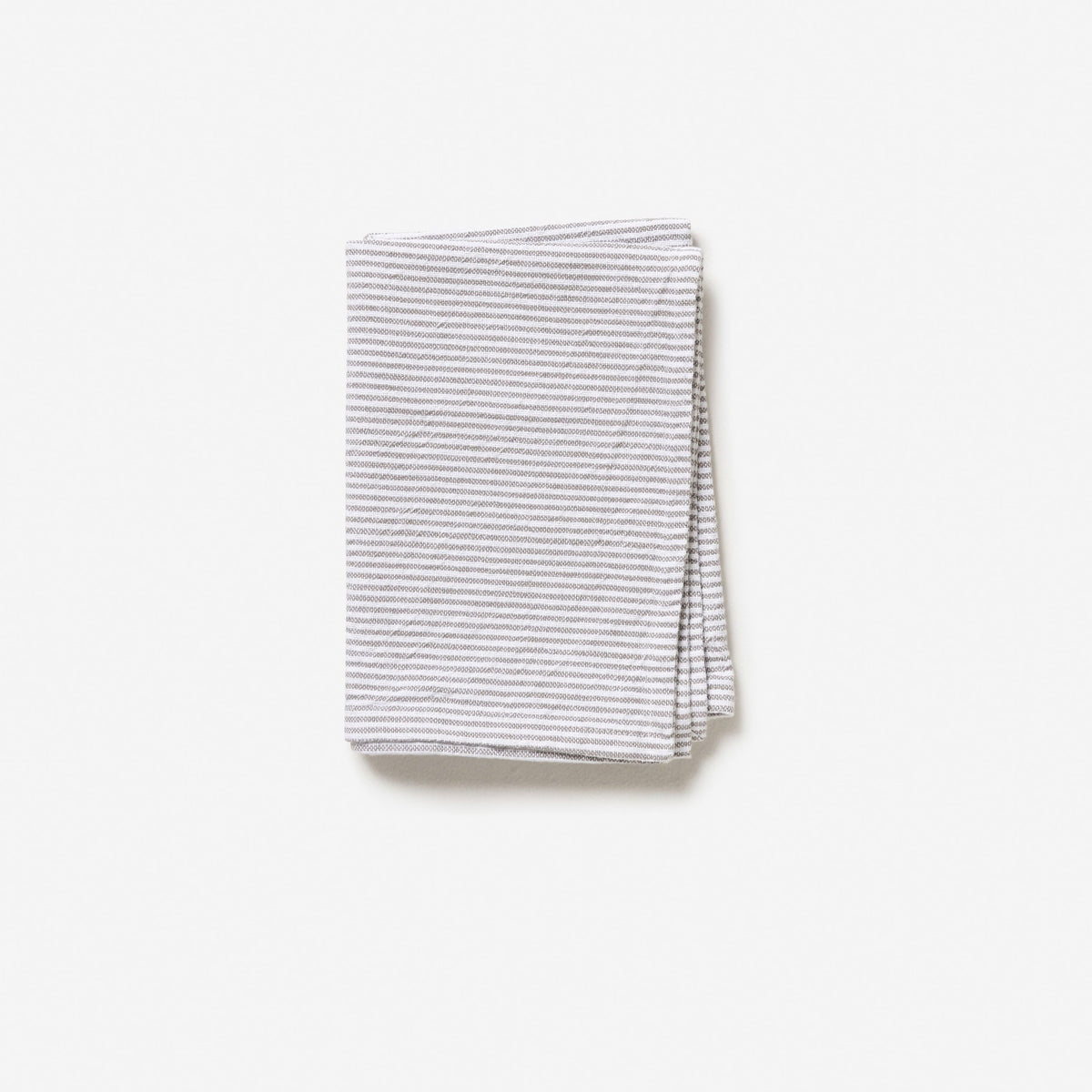 Citta Grey Stripe Washed Cotton Tea Towel