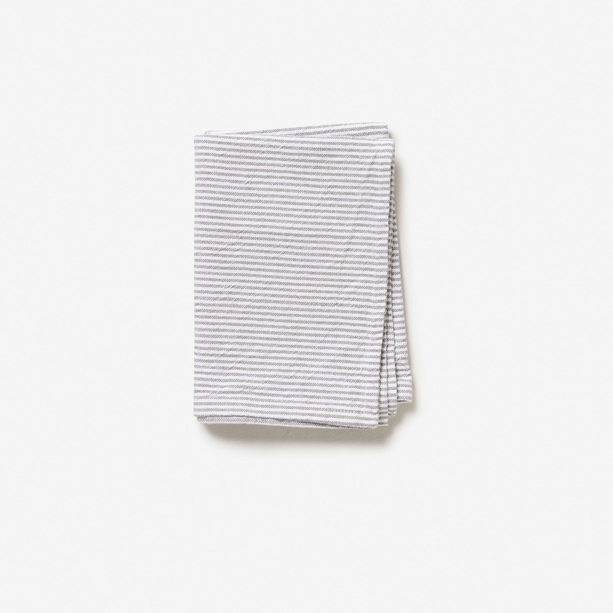 Citta Grey Stripe Washed Cotton Tea Towel