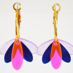 Hagen + Co Pink Purple Happy Hour Earrings