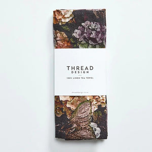 Thread Design Hydrangea Linen Tea Towel